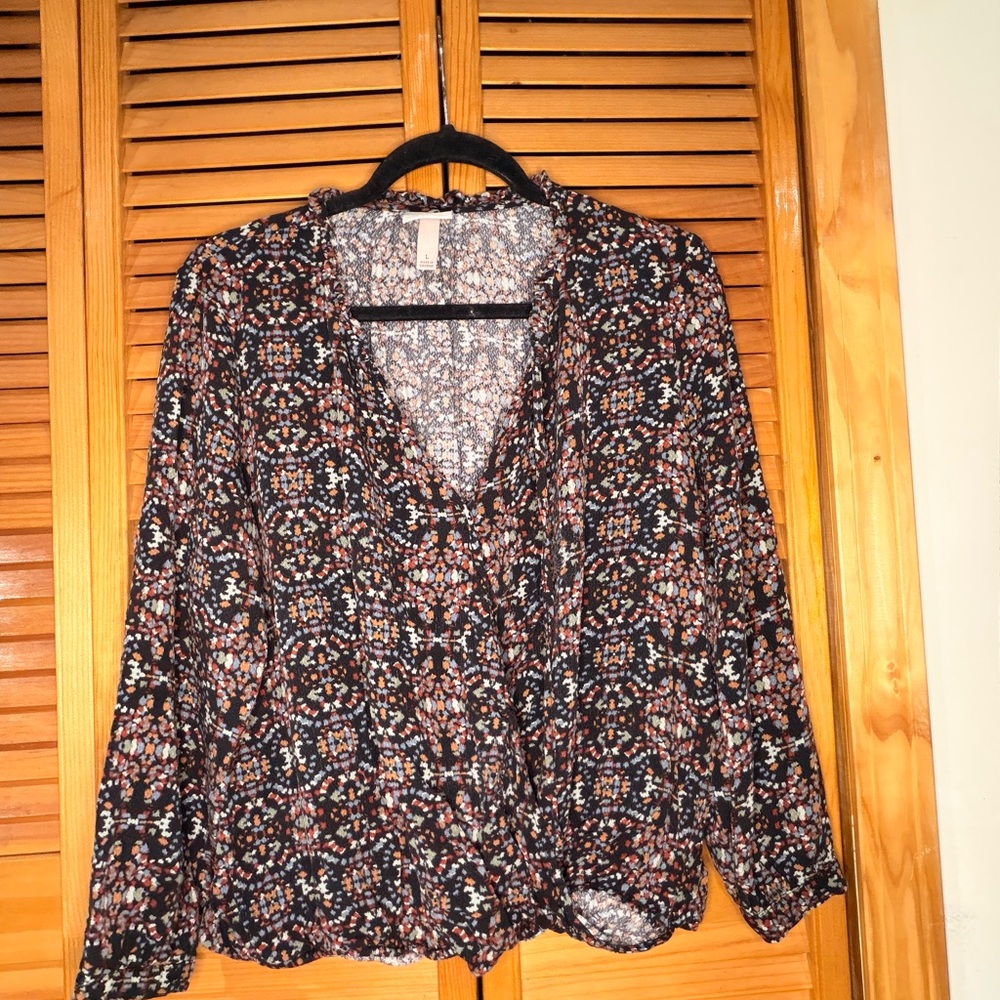 Knox Rose Multicolor Patterned Blouse